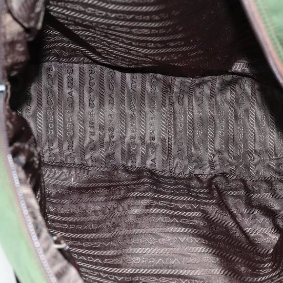 PRADA Hand Bag Nylon Khaki Auth ac2986 - Picture 10 of 16